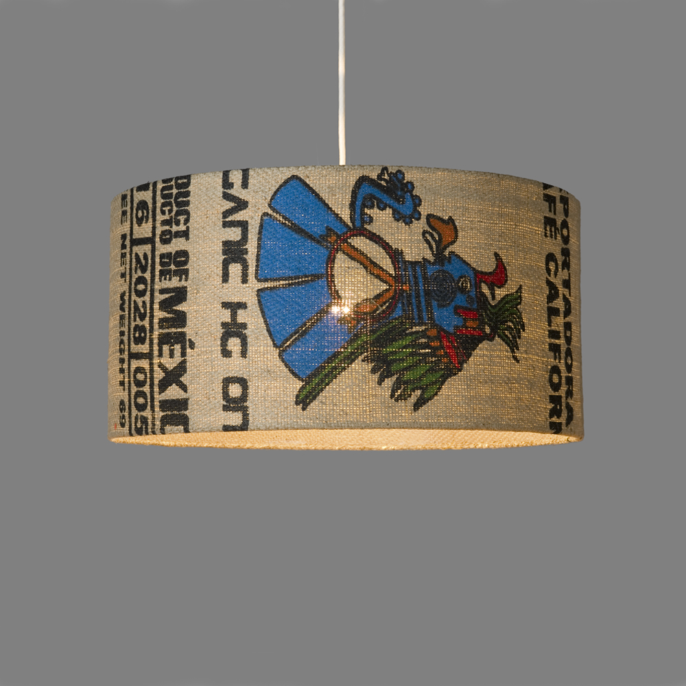 lumbono-pendelleuchte-No.94 upcycling kaffeesack Leuchte