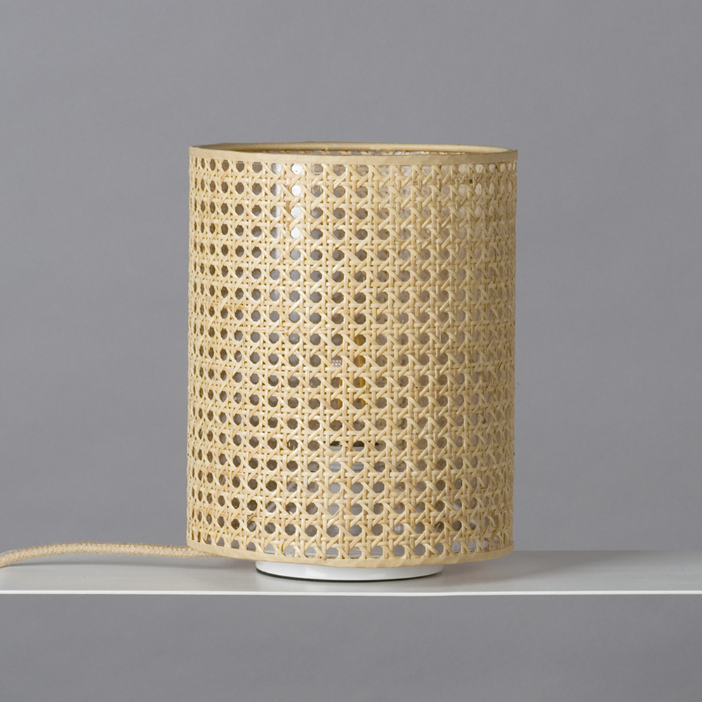 lumbono-wiener geflecht-tischleuchte Rattan Lampe